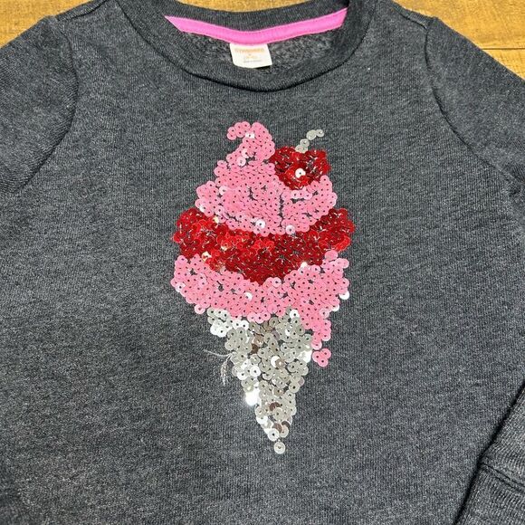 Girl’s Sweater Dress with Ice Cream Sequence - Picture 2 of 6